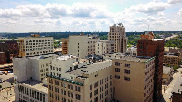 Downtown Youngstown Aerial Shot