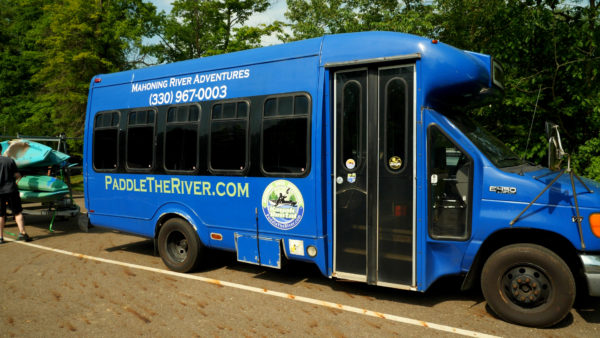 Mahoning River Adventures shuttle service takes you up river